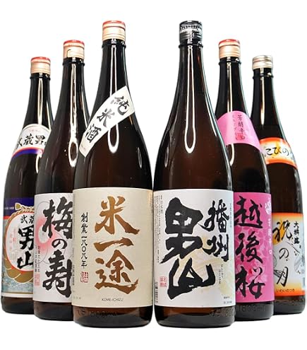 Amazon.co.jp: 日本酒セット 純米大吟醸 純米吟醸入り 純米酒 1800ml 6